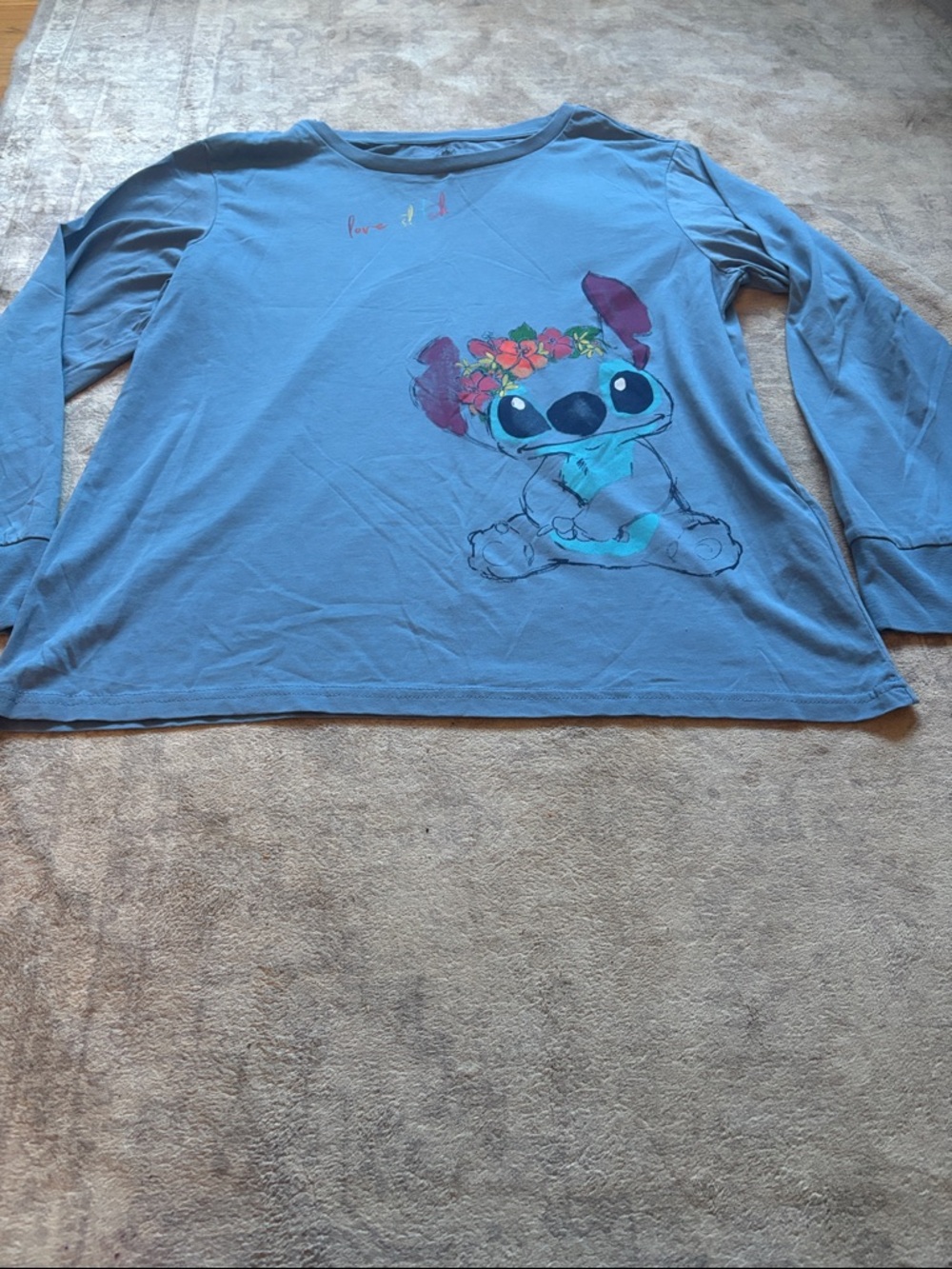 Disney Women’s Stitch Long-Sleeve Tee